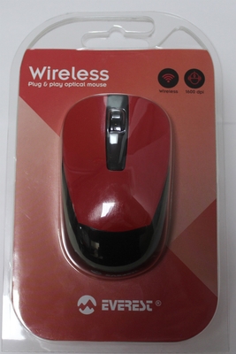 Everest SM-834 Usb Kırmızı 800-1200-1600dpi Optik Kablosuz Mouse - 3