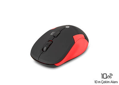 Everest SM-BT31 Kırmızı Bluetooth Kablosuz Mouse - Thumbnail