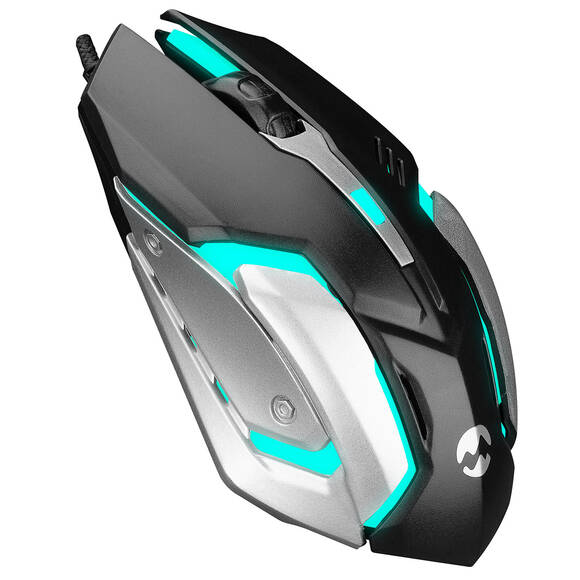 Everest SM-G72 Usb Siyah/Gümüş Işıklandırmalı Oyuncu Mouse - 1