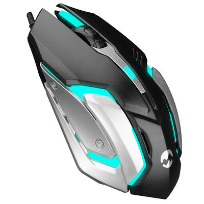 Everest SM-G72 Usb Siyah/Gümüş Işıklandırmalı Oyuncu Mouse - Thumbnail