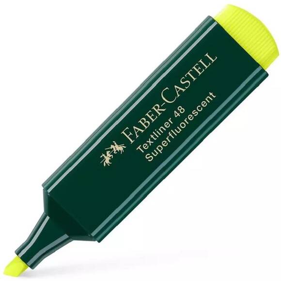 Faber Castell Fosforlu Kalem Mat Gövde Sarı 154807 Tekli - 1