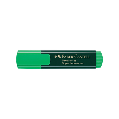 Faber Castell Fosforlu Kalem Mat Gövde Yeşil 1548 Tekli - Faber Castell