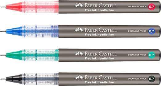 Faber Castell Free Ink Roller Kalem 0.7 mm Mavi - 3