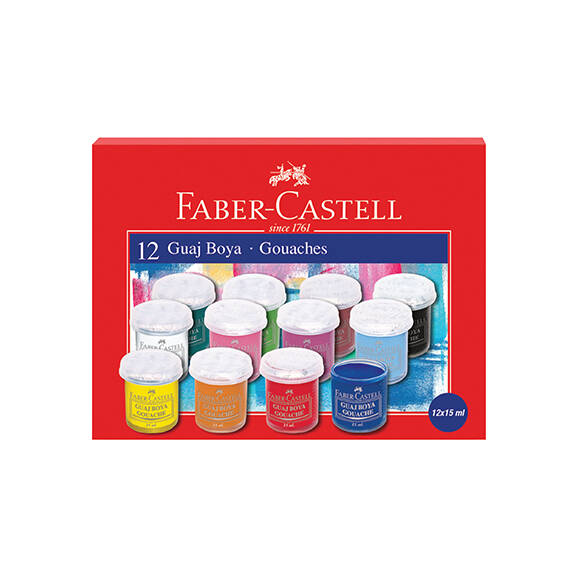 Faber Castell Guaj Boya 12 Renk 15 ml