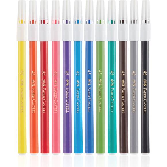 Faber Castell Keçeli Kalem Yıkanabilir 12 Renkli