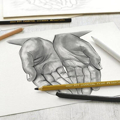 Faber Castell Kömür Sketch Seti - Thumbnail