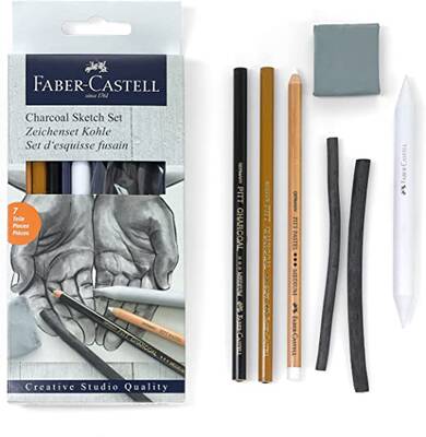Faber Castell Kömür Sketch Seti - Thumbnail