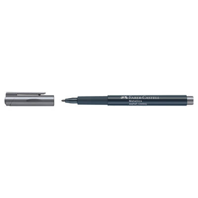 Faber Castell Metalik Markör Antrasit - Faber Castell