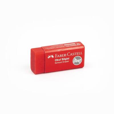 Faber Castell - Faber Castell Okul Silgisi 187223 Kırmızı