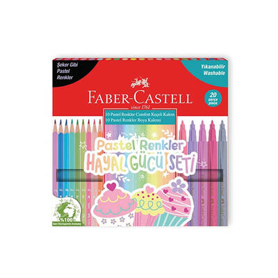 Faber Castell Pastel Renkler Hayal Gücü Seti 20li - 1