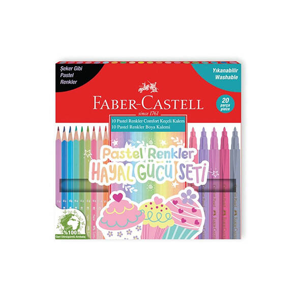 Faber Castell Pastel Renkler Hayal Gücü Seti 20li - 1