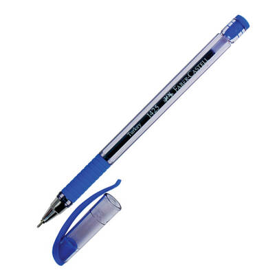 Faber Castell Tükenmez Kalem 1425 07 mm İğne Uç Mavi - Thumbnail