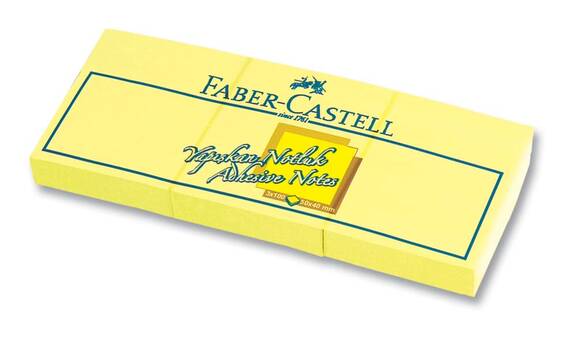 Faber Castell Yapışkan Notluk 50x40 Mm 3' lü Sarı 565301