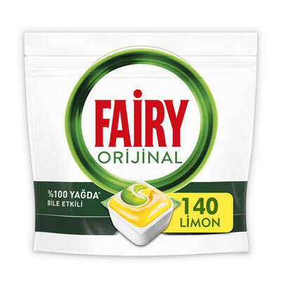 Fairy - Fairy Hepsi Bir Arada Bulaşık Makinesi Tableti Limon 140'lı