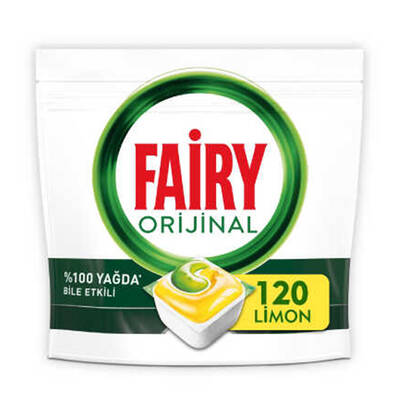 Fairy - Fairy Hepsi Bir Arada Bulaşık Makinesi Tableti Limon 120'li
