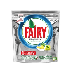 Fairy Platinum Bulaşık Makinesi Tableti Limon 60'lı - Thumbnail