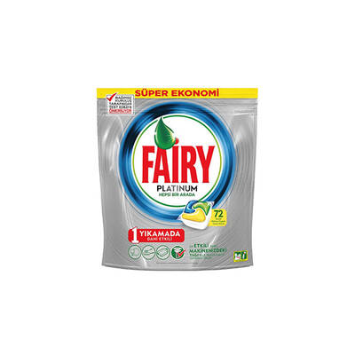Fairy Platinum Bulaşık Makinesi Tableti Limon 72'li - Thumbnail