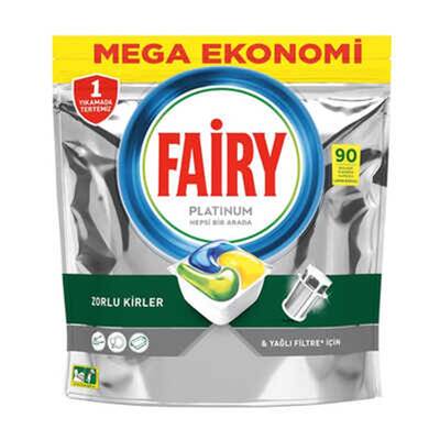 Fairy - Fairy Platinum Hepsi Bir Arada Bulaşık Makinesi Tableti Limon 90'lı