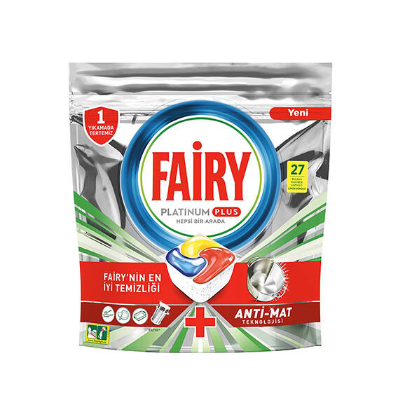 Fairy Platinum Plus Bulaşık Makinesi Tableti 27'li