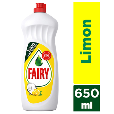 Fairy - Fairy Elde Yıkama Sıvı Bulaşık Deterjanı Limon 650 ml (1)