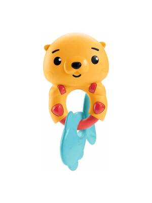 Fisher Price Eğlenceli Dostlar Çıngıraklı Dişlik - Su Samuru HJW11-HKD69 - Fisher Price