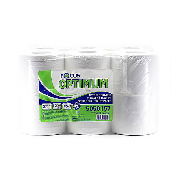 Focus Optimum İçten Çekmeli Tuvalet Kağıdı 80 mt 12x1 (5050157) - 1