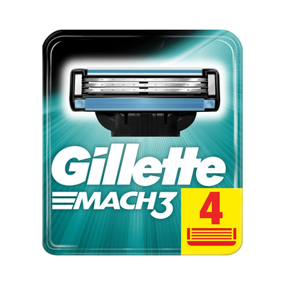 Gillette - Gillette Mach3 Yedek Tıraş Bıçağı 4'lü