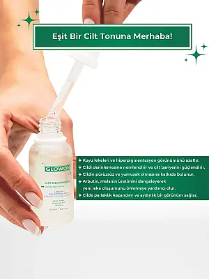 GLOWON Alpha Arbutin ve Hyaluronik Asit İçerikli Leke Karşıtı Serum 30ml - GLOWON (1)
