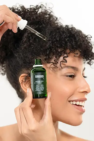 GLOWON Biberiye ve 27 Doğal Yağ İçeren Saç Dökülmesine Karşı Onarıcı Saç Bakım Serumu 50ml - 3