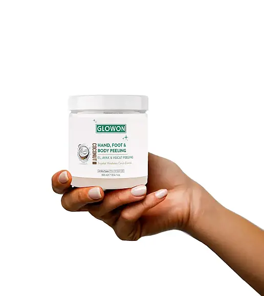 GLOWON El, Ayak ve Vücut Peeling Tropikal Hindistan Cevizi Esintisi 300 ml - 1