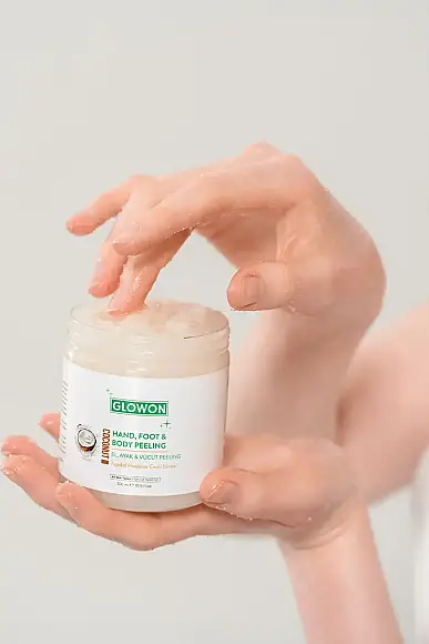 GLOWON El, Ayak ve Vücut Peeling Tropikal Hindistan Cevizi Esintisi 300 ml - 2