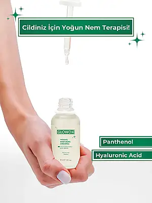 GLOWON Hyaluronik Asit ve Panthenol İçeren Yoğun Nemlendirici Bakım Serumu 30ml - 1