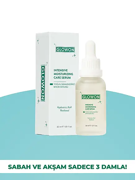 GLOWON Hyaluronik Asit ve Panthenol İçeren Yoğun Nemlendirici Bakım Serumu 30ml - 4