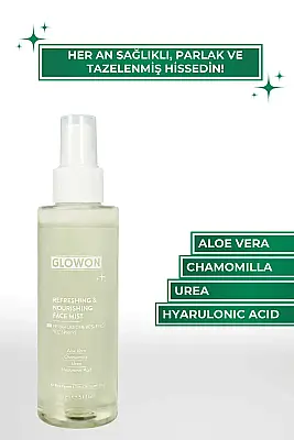GLOWON Hyaluronik Asitli Vegan İçerikli Nemlendirici ve Ferahlatıcı Yüz Spreyi 150ml - 3
