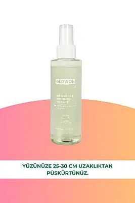 GLOWON Hyaluronik Asitli Vegan İçerikli Nemlendirici ve Ferahlatıcı Yüz Spreyi 150ml - 6