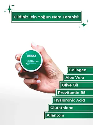GLOWON Kolajen ve Hyaluronik Asit İçeren Yaşlanma Karşıtı Yoğun Nemlendirici Krem 50ml - GLOWON (1)
