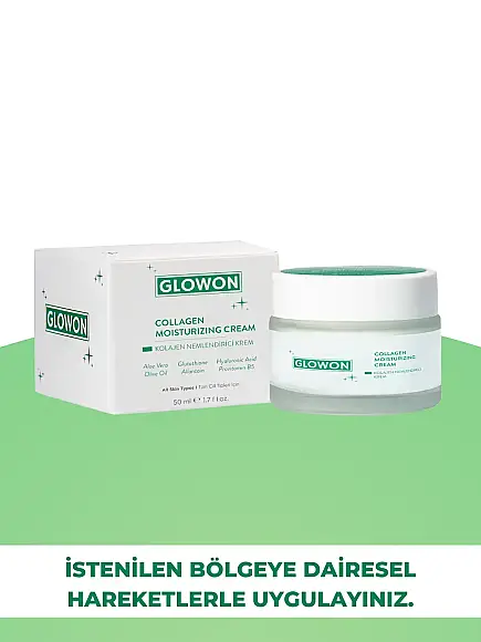 GLOWON Kolajen ve Hyaluronik Asit İçeren Yaşlanma Karşıtı Yoğun Nemlendirici Krem 50ml - 5