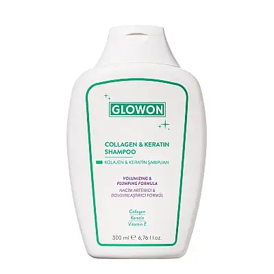 GLOWON Kolajen ve Keratin İçeren Hacim Artırıcı ve Güçlendirici Şampuan 300ml - 6