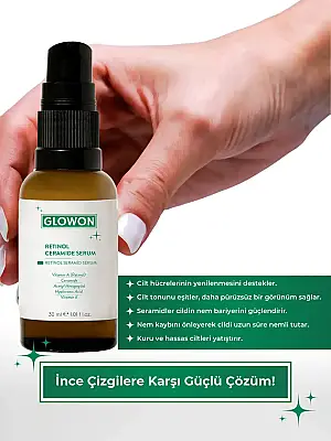 GLOWON Retinol ve Seramid İçeren Kırışıklık Karşıtı ve Hücre Yenileyici Serum 30ml - GLOWON (1)