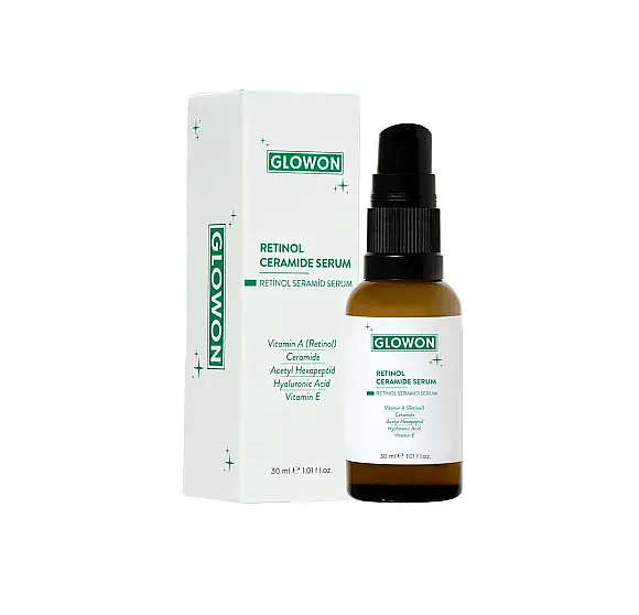 GLOWON Retinol ve Seramid İçeren Kırışıklık Karşıtı ve Hücre Yenileyici Serum 30ml - 1