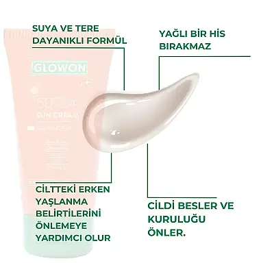 GLOWON SPF 50+ Yüz Güneş Kremi 50ml - GLOWON (1)