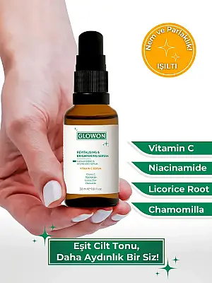 GLOWON Vegan içerikli Aydınlatıcı & Leke Karşıtı | C Vitamini (SAP) Serum 30ml - GLOWON (1)