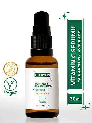 GLOWON Vegan içerikli Aydınlatıcı & Leke Karşıtı | C Vitamini (SAP) Serum 30ml - GLOWON