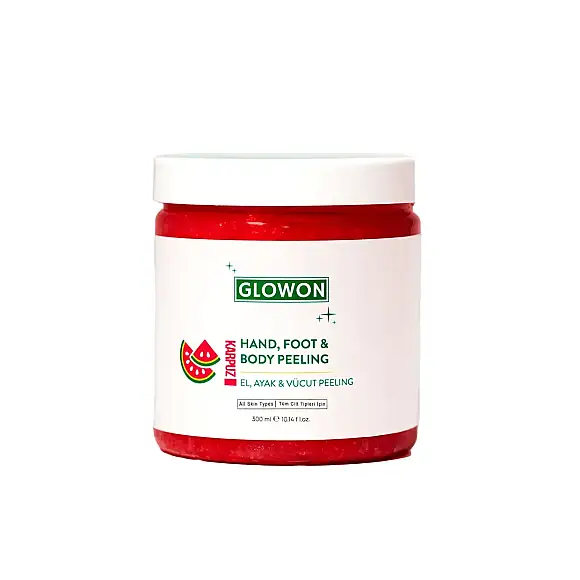 GLOWON Vegan İçerikli Doğal Tanecikli El, Ayak ve Vücut Peelingi 300ml - Ölü Deri Arındırıcı - 7