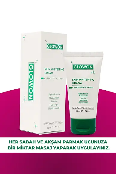 GLOWON Vegan İçerikli Niacinamide Cilt Beyazlatıcı ve Leke Karşıtı Krem 50 ml - 5