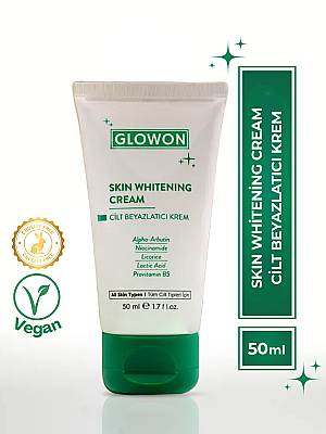 GLOWON Vegan İçerikli Niacinamide Cilt Beyazlatıcı ve Leke Karşıtı Krem 50 ml - GLOWON