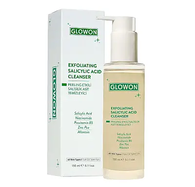 GLOWON Vegan Salisilik Asit (BHA) İçeren Arındırıcı ve Siyah Nokta Karşıtı Yüz Temizleme Jeli 150ml - 7