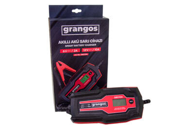 Grangos GBC10A 6V / 12V 180 AH Akıllı Dijital Akü Şarj ve Bakım Cihazı - Grangos