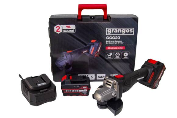 Grangos GCG20-F2 20V 5 Ah Çift Akülü Avuç Taşlama - 1