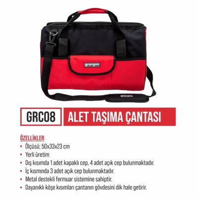 Grangos GCKIT204-F4 20V Kömürsüz Akülü Set – Darbeli Matkap, Somun Sıkma, Avuç Taşlama, Kırıcı Delici – 4×5.0Ah Akü, Hızlı Şarj, Çanta, Aksesuar Hediyeli - Grangos (1)
